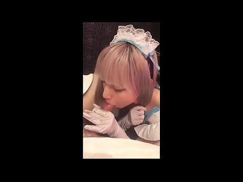 ❤️ جاپاني بت [میوکا]، د فرانسوي نوکرۍ جامې، لومړۍ برخه، بلو جاب او د لوشن سره ټوکر ﹏